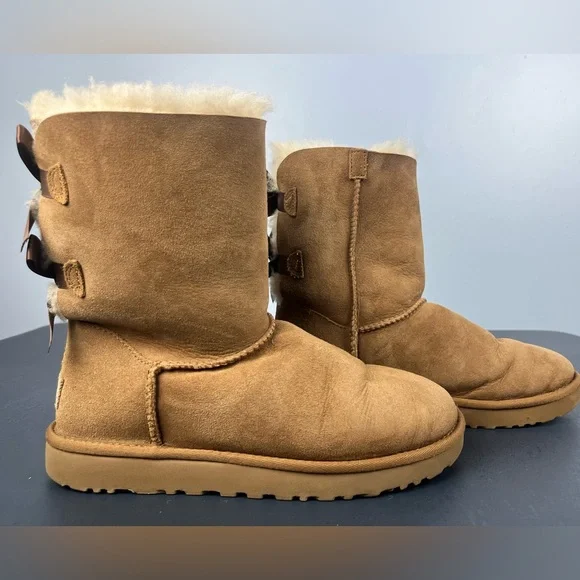 UGG Bailey bow II boots chestnut - Picture 4 of 7